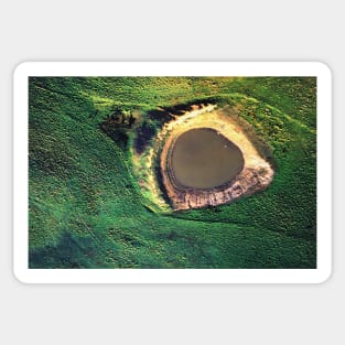 Aerial landscape, Benalla Sticker